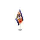 Drapeau de table Prestige Eswatini 22x15 cm Hampe et socle en métal