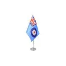 Drapeau de table Prestige Royal Air Force britannique 22x15 cm Hampe et socle en métal