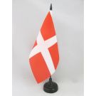 Drapeau de table Flotte française au XVIè siècle 21x14 cm Hampe et socle en plastique noir