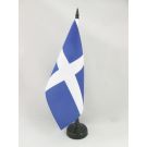 Drapeau de table Flotte française au XVIIè siècle 21x14 cm Hampe et socle en plastique noir