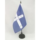 Drapeau de table Eureka 21x14 cm Hampe et socle en plastique noir
