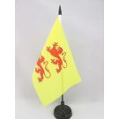 Drapeau de table Comté de Bigorre 21x14 cm Hampe et socle en plastique noir