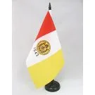 Drapeau de table San Diego 21x14 cm Hampe et socle en plastique noir