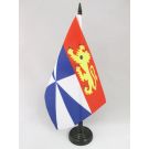 Drapeau de table Gironde 21x14 cm Hampe et socle en plastique noir
