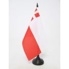 Drapeau de table Province d'Utrecht 21x14 cm Hampe et socle en plastique noir
