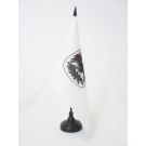 Drapeau de table Buenos Aires 21x14 cm Hampe et socle en plastique noir