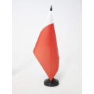 Drapeau de table Dubaï 21x14 cm Hampe et socle en plastique noir