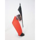 Drapeau de table Empire allemand 1871-1918 avec armes 21x14 cm Hampe et socle en plastique noir