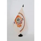 Drapeau de table Navajos 21x14 cm Hampe et socle en plastique noir