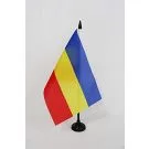 Drapeau de table Khmers Krom du Viêt Nam 21x14 cm Hampe et socle en plastique noir