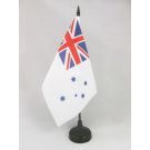 Drapeau de table Australie Royal Australian Navy 21x14 cm Hampe et socle en plastique noir
