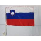 Drapeau de voiture Slovénie 45x30 cm