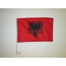 Drapeau de voiture Albanie 45x30 cm