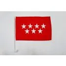 Drapeau de voiture Communauté de Madrid 45x30 cm
