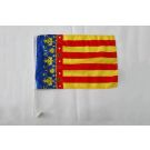 Drapeau de voiture Communauté Valencienne 45x30 cm