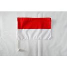 Drapeau de voiture Alsace Rot un Wiss 45x30 cm
