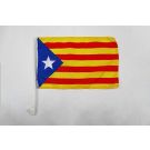 Drapeau de voiture Catalogne Estelada 45x30 cm