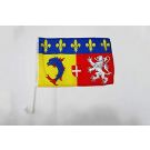 Drapeau de voiture Rhône-Alpes 45x30 cm
