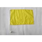 Drapeau de voiture Unicolore Jaune 45x30 cm