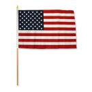 Drapeau Etats-Unis 45x30 cm | Drapeau américain Polyester léger Hampe en bois