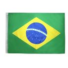 Drapeau Brésil 90x60 cm | Drapeau brésilien Polyester léger Fourreau pour hampe
