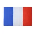 Drapeau France 90x60 cm | Drapeau français Polyester léger Fourreau pour hampe