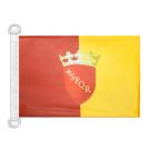 Pavillon nautique Ville de Rome avec armes 45x30 cm Anneaux Plastiques