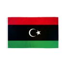Drapeau Libye 150x90 cm | Drapeau libyen Polyester léger Oeillets métalliques