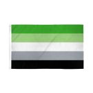Drapeau Aromantisme 150x90 cm | Drapeau LGBT Polyester léger Oeillets métalliques