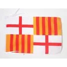 Drapeau Barcelone 45x30 cm Polyester 100D Cordelettes