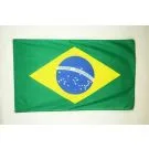 Drapeau Brésil 150x90 cm | Drapeau brésilien Satin Oeillets métalliques