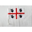 Drapeau de voiture Sardaigne nationaliste Sardisme 45x30 cm