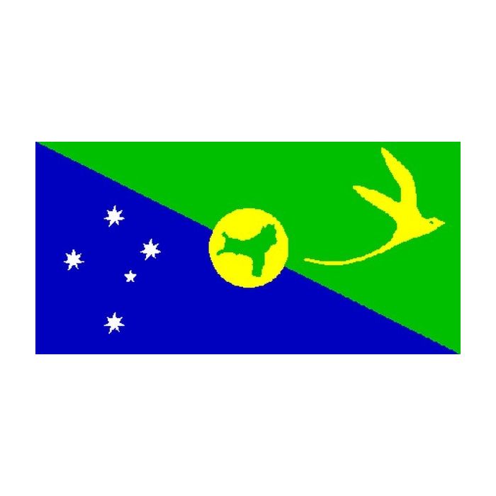 DRAPEAU ILE CHRISTMAS 150x90cm - DRAPEAU DE L\'ÎLE CHRISTMAS - AUSTRALIE 90 x 150 cm - DRAPEAUX