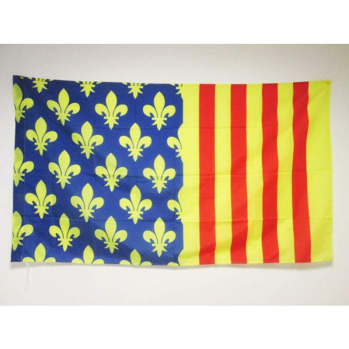 DRAPEAU LOZÍ?RE 150x90cm - DRAPEAU DÍ?PARTEMENT FRANÍ?AIS - LANGUEDOC-ROUSSILLON 90 x 150 cm Fourreau pour hampe