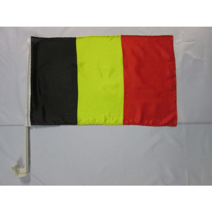 Drapeau de voiture BELGIQUE 45x30cm - Carflag BELGE 30 x 45 cm