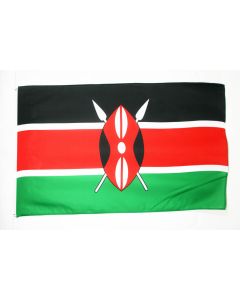 DRAPEAU KENYA 150x90cm - DRAPEAU KENYAN 90 x 150 cm Polyester léger