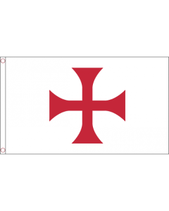 DRAPEAU TEMPLIERS ORDRE DU TEMPLE 150x90cm - DRAPEAU CROIX PATTEE ROUGE 90 x 150 cm - DRAPEAUX