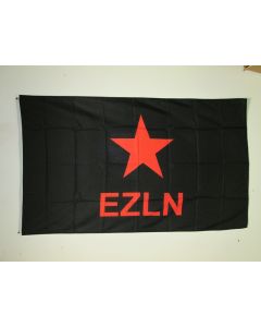 DRAPEAU MEXIQUE EZLN 150x90cm - DRAPEAU ARMÉE ZAPATISTE DE LIBÉRATION NATIONALE 90 x 150 cm - DRAPEAUX