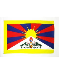 DRAPEAU TIBET 150x90cm - DRAPEAU TIBÉTAIN 90 x 150 cm - DRAPEAUX