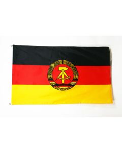 DRAPEAU ALLEMAGNE DE L\'EST 90x60cm - DRAPEAU ALLEMAND - RDA 60 x 90 cm - DRAPEAUX