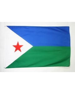 DRAPEAU DJIBOUTI 150x90cm - DRAPEAU DJIBOUTIEN 90 x 150 cm Polyester léger