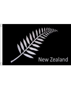 DRAPEAU NOUVELLE-ZÉLANDE FOUGÈRES 250x150cm - GRAND DRAPEAU NEO-ZÉLANDAIS - ALL BLACK 150 x 250 cm