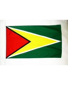 DRAPEAU GUYANA 150x90cm - DRAPEAU GUYANIEN 90 x 150 cm Polyester léger