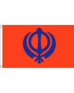DRAPEAU RELIGION SIKHISTE 90x60cm - DRAPEAU KHANDA - SIKHISME 60 x 90 cm - DRAPEAUX