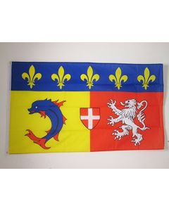 DRAPEAU RHÔNE-ALPES 150x90cm - DRAPEAU RHÔNALPIN - FRANCE 90 x 150 cm - DRAPEAUX