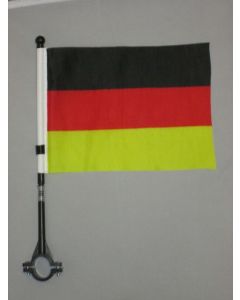 DRAPEAU DE VELO ALLEMAGNE 21x14cm - PETIT BIKE FLAG ALLEMAND 14 x 21 cm