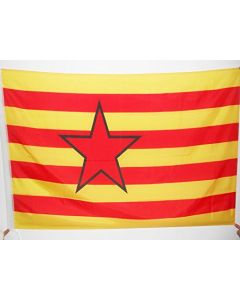 DRAPEAU ARAGON INDÍ?PENDENTISTE 150x90cm - DRAPEAU NATIONALISTE ARAGONAIS 90 x 150 cm Fourreau pour hampe