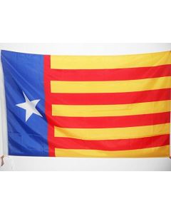 DRAPEAU VALENCE INDÍ?PENDENTISTE 150x90cm - DRAPEAU SENYERA VALENCIA - COMMUNAUTÍ? VALENCIENNE 90 x 150 cm Fourreau pour hampe