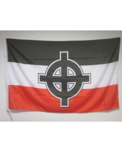 DRAPEAU EMPIRE ALLEMAND CROIX CELTIQUE 150x90cm - DRAPEAU NATIONALISTE ALLEMAGNE 90 x 150 cm Fourreau pour hampe