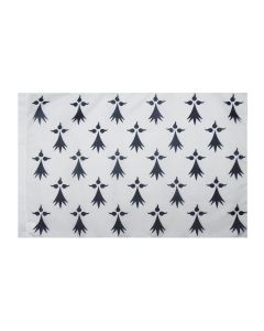 DRAPEAU PROVINCE DE BRETAGNE 150x90cm - DRAPEAU HISTORIQUE BRETON 90 x 150 cm Fourreau pour hampe
